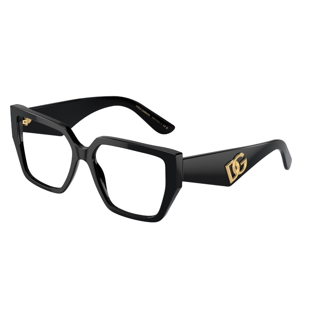 Dolce & Gabbana للجنسين Dg3373 Noir المقاس: صغير