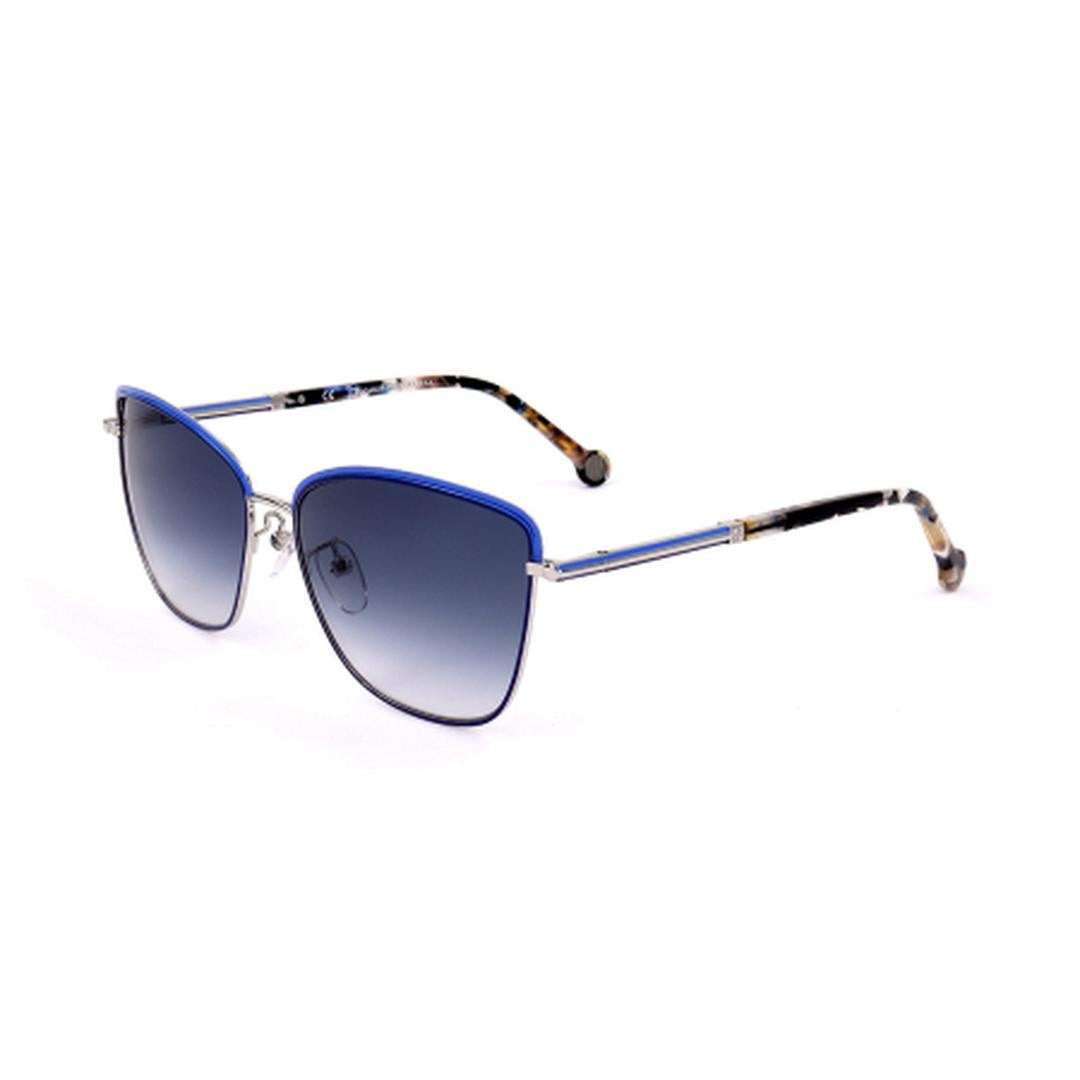 Sunglasses - Polarized Fashion Sun Glasses Carolina Herrera Silver Women She160n560e70
