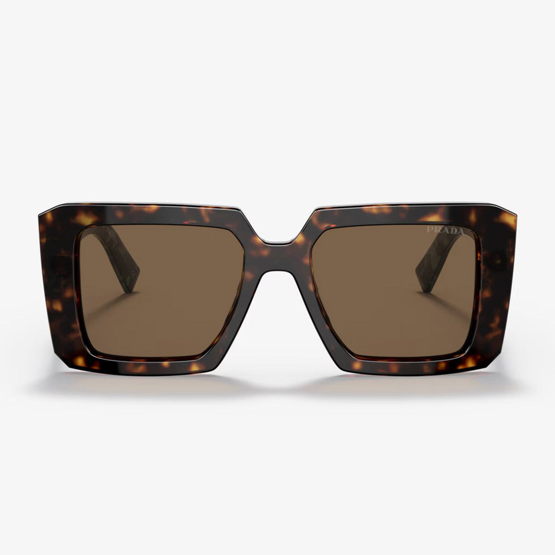 Prada PR 23YS 51 Women's Square Sunglasses - Tortoise Acetate Frame, Polyamide Lenses