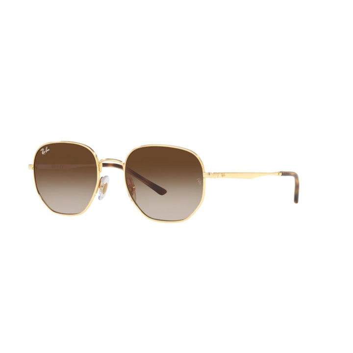Ray-Ban 3682 Sunglasses 001/13 - Gold - Gradient Brown Unisex Irregular
