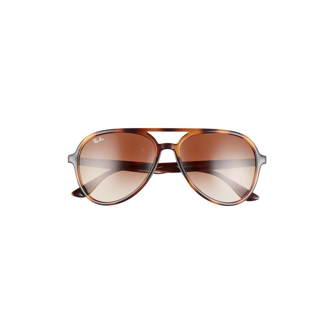 Ray-Ban Aviator Polished Havana Brown Gradient RB4376