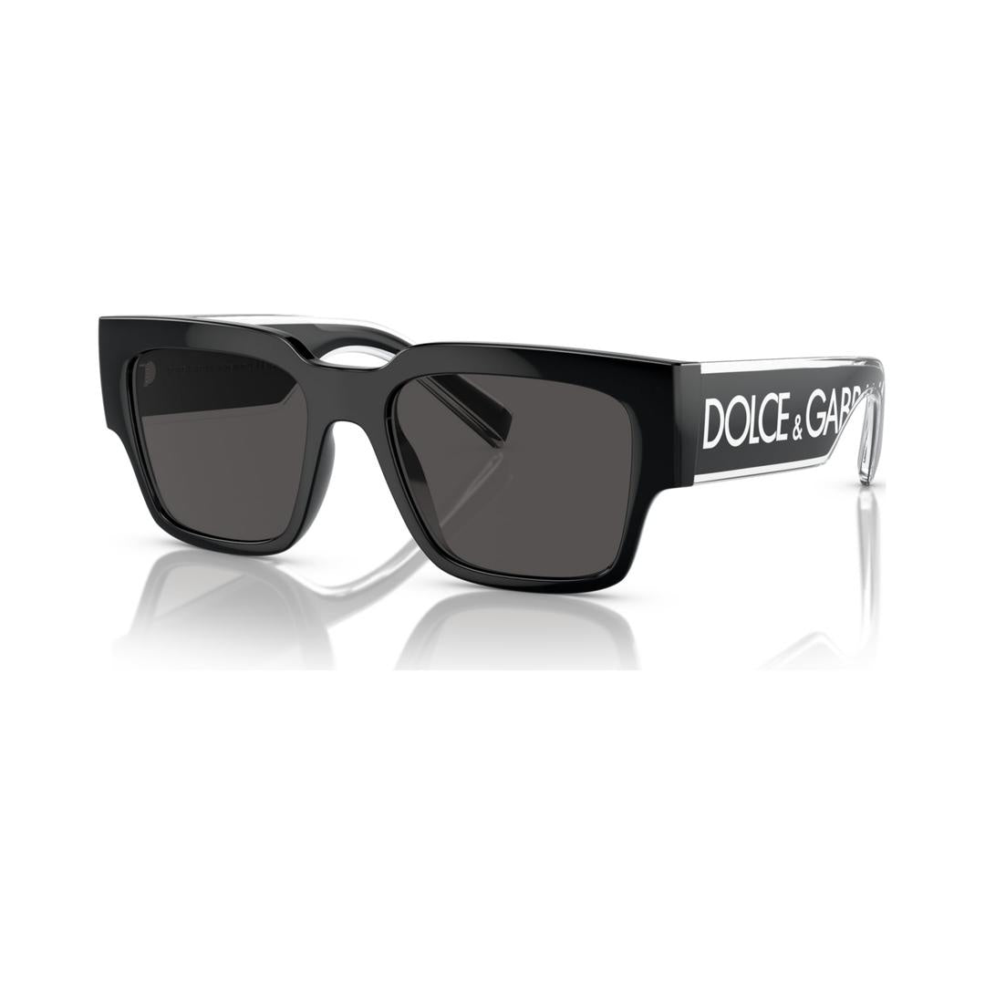 Dolce & Gabbana 6184 Sunglasses 501/87 - Black - Dark Grey Men Square