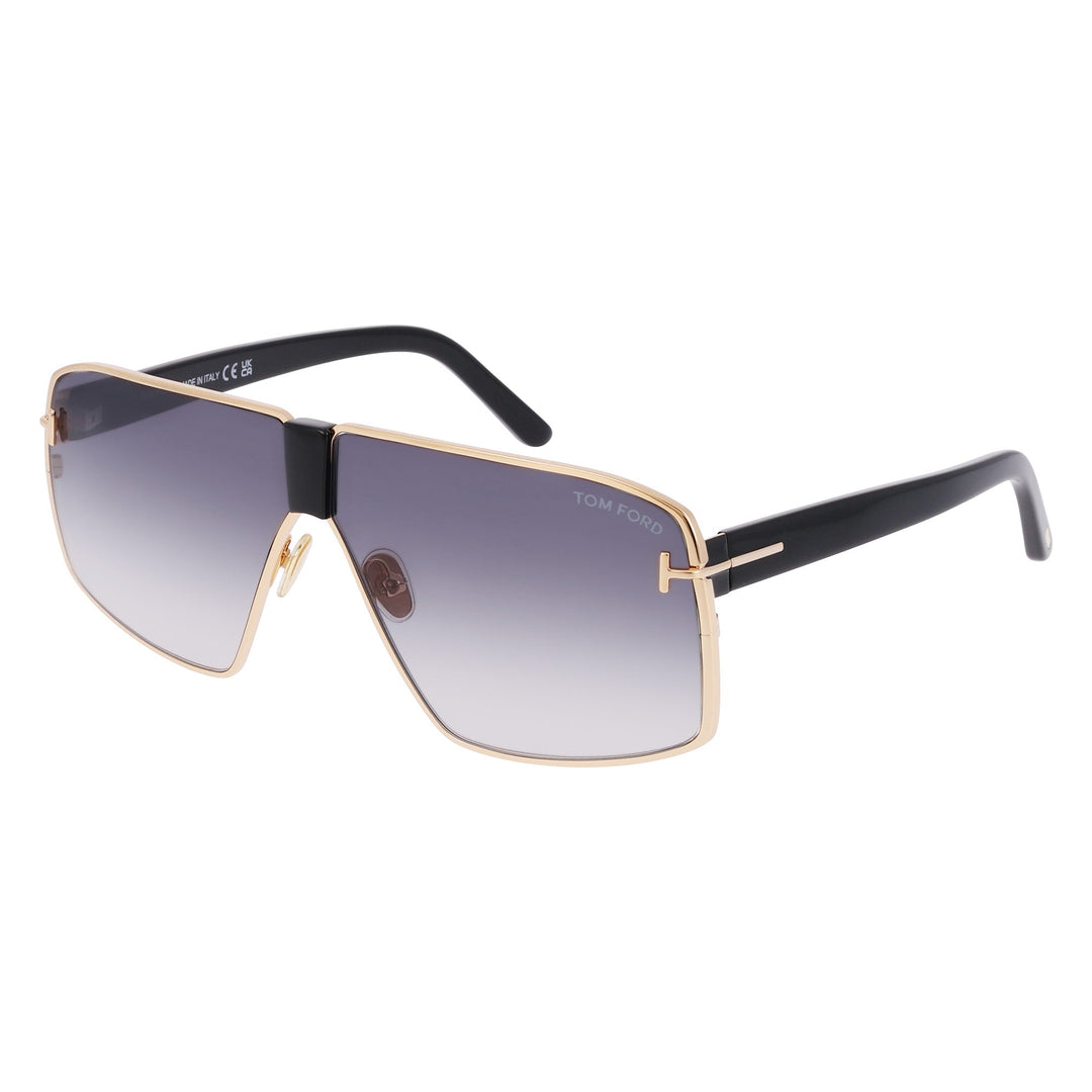 Tom Ford Reno FT0911 - 28B 66 Sunglasses - Gold Frame, Grey Lenses