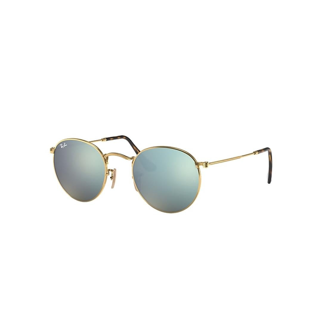 Ray-Ban Round Metal RB 3447N 001/30, ROUND Sunglasses, UNISEX, Available with Prescription