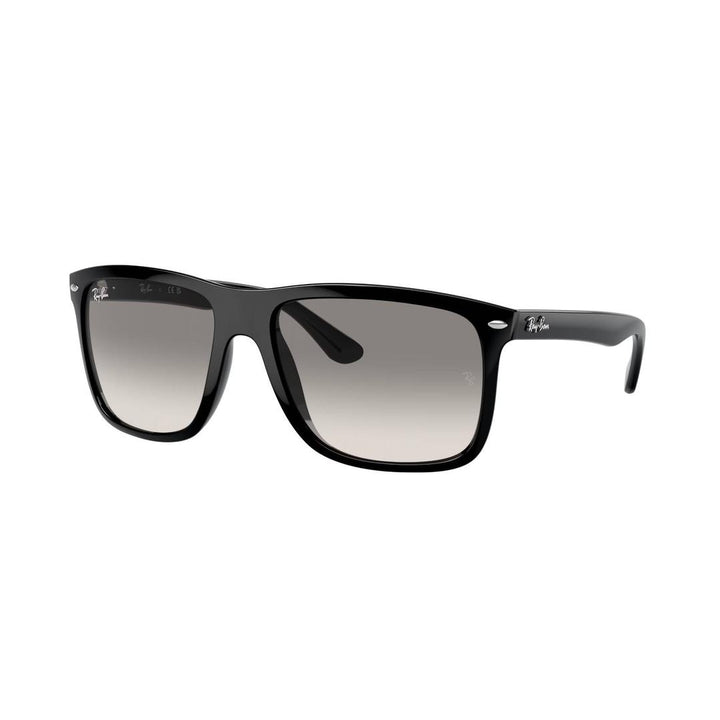 Ray-Ban Boyfriend Two 4547 Sunglasses 601/32 - Black - Clear/grey Unisex Square