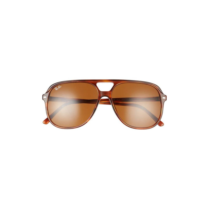 Ray-Ban Bill RB2198 Sunglasses Brown Lenses Striped Havana 60 RB2198-954-33-60