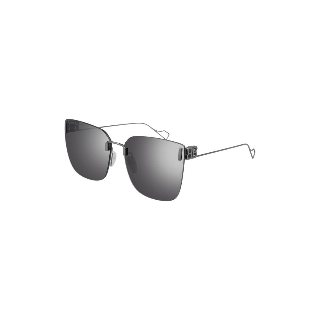 Balenciaga BB0112SA Asian Fit 002 Women’s Sunglasses Silver Size 62