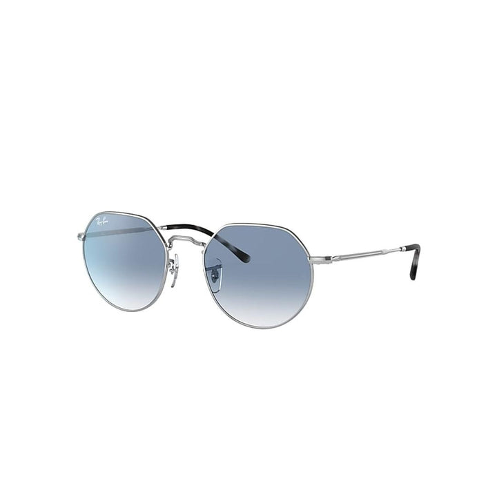 Ray-Ban Jack 3565 Sunglasses 003/3F - Silver - Clear Gradient Blue Unisex Irregular