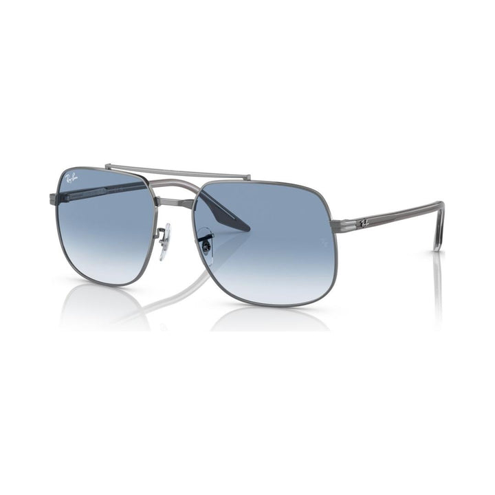 Ray-Ban 3699 Sunglasses 004/3F - Gunmetal - Clear Gradient Blue Unisex Square