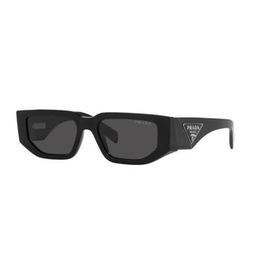 Prada 09ZS Sunglasses 1AB5S0 - Black - Dark Grey Men Rectangle