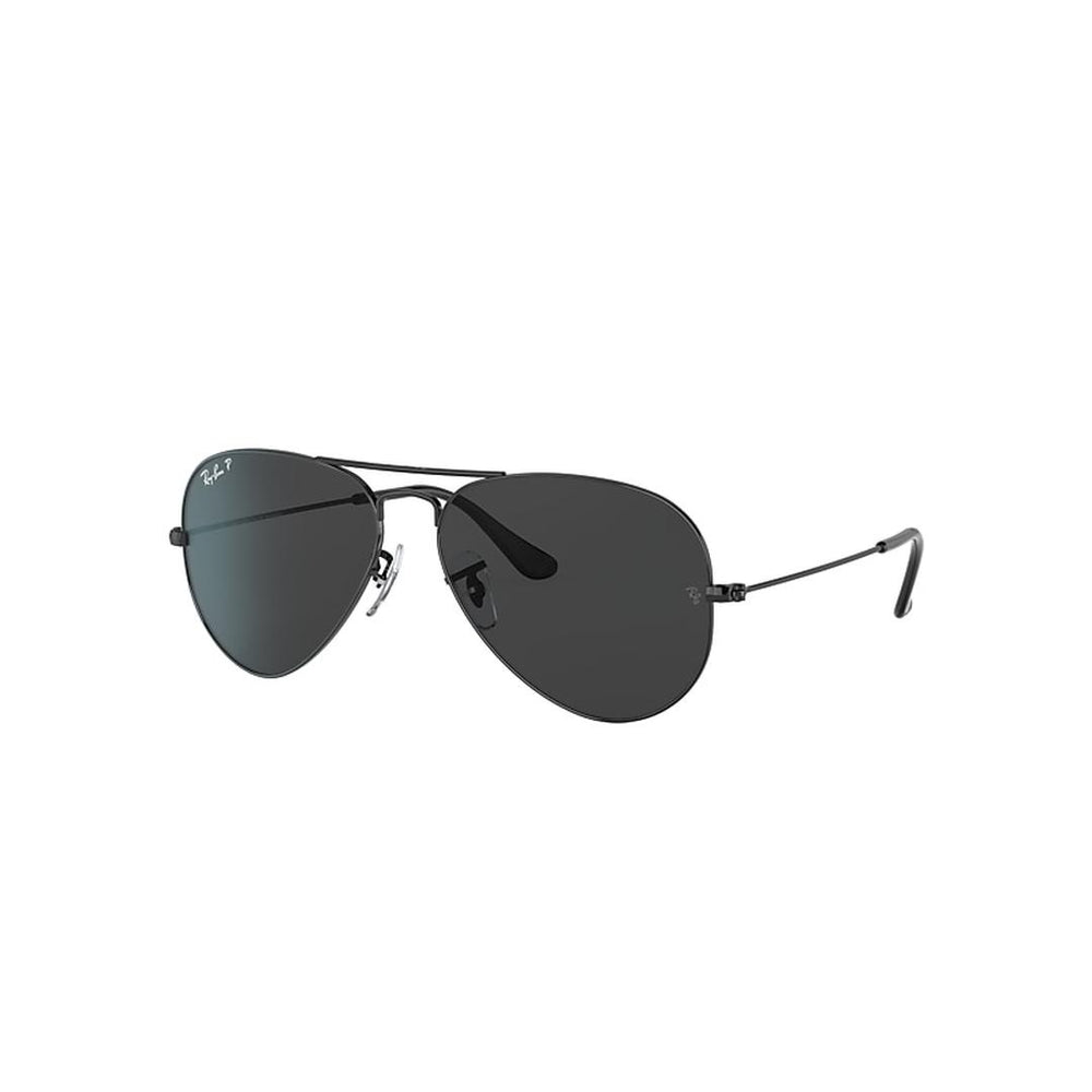Ray-Ban Aviator Large Metal Sunglasses, in Black Frame/Black Lens | by West Marine
