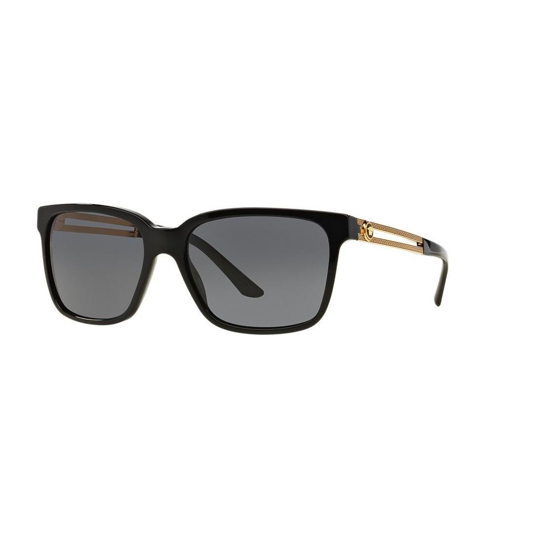 Versace 4307 Sunglasses GB1/87 - Black - Grey Men Square
