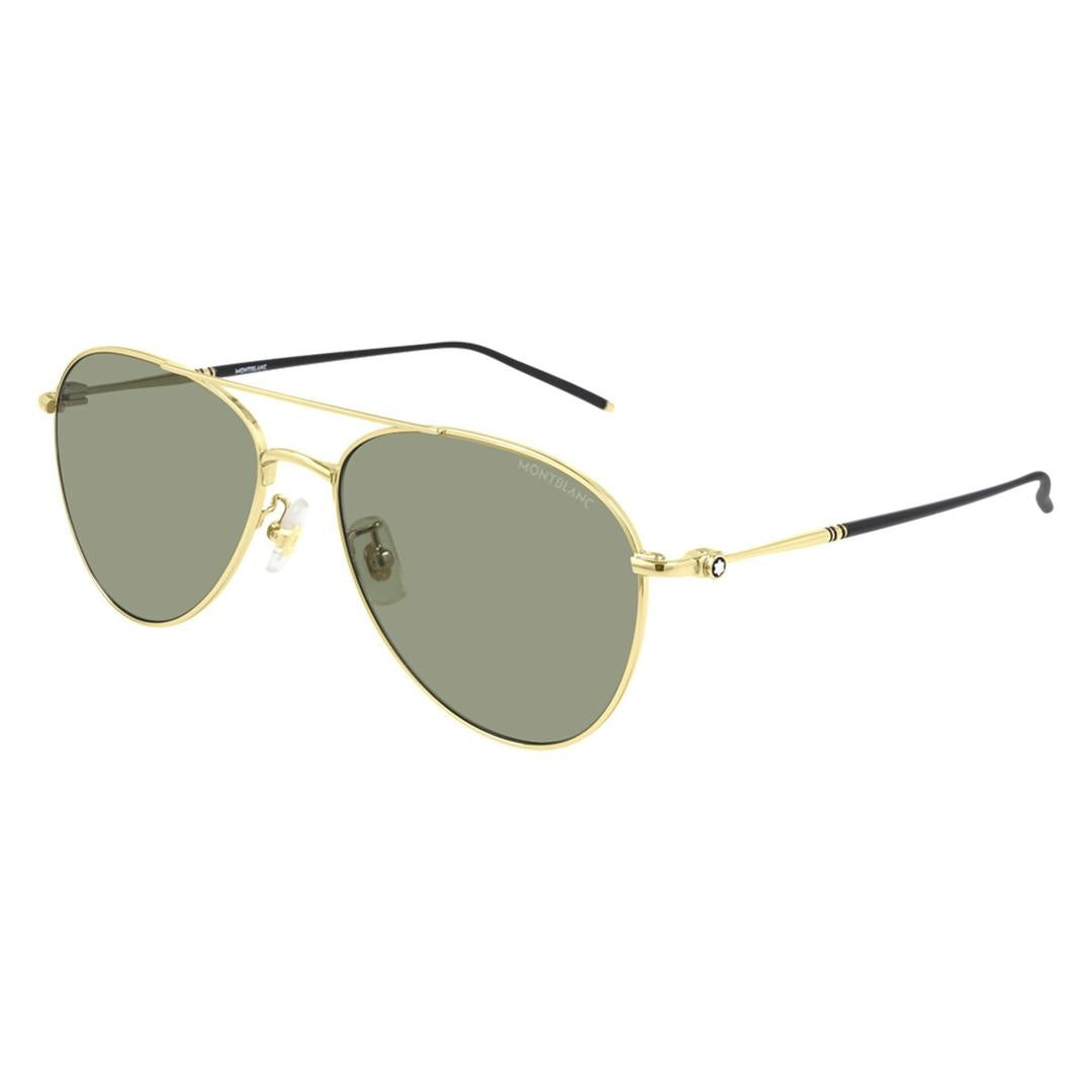 Montblanc Green Pilot Mens Sunglasses MB0128S 003 58
