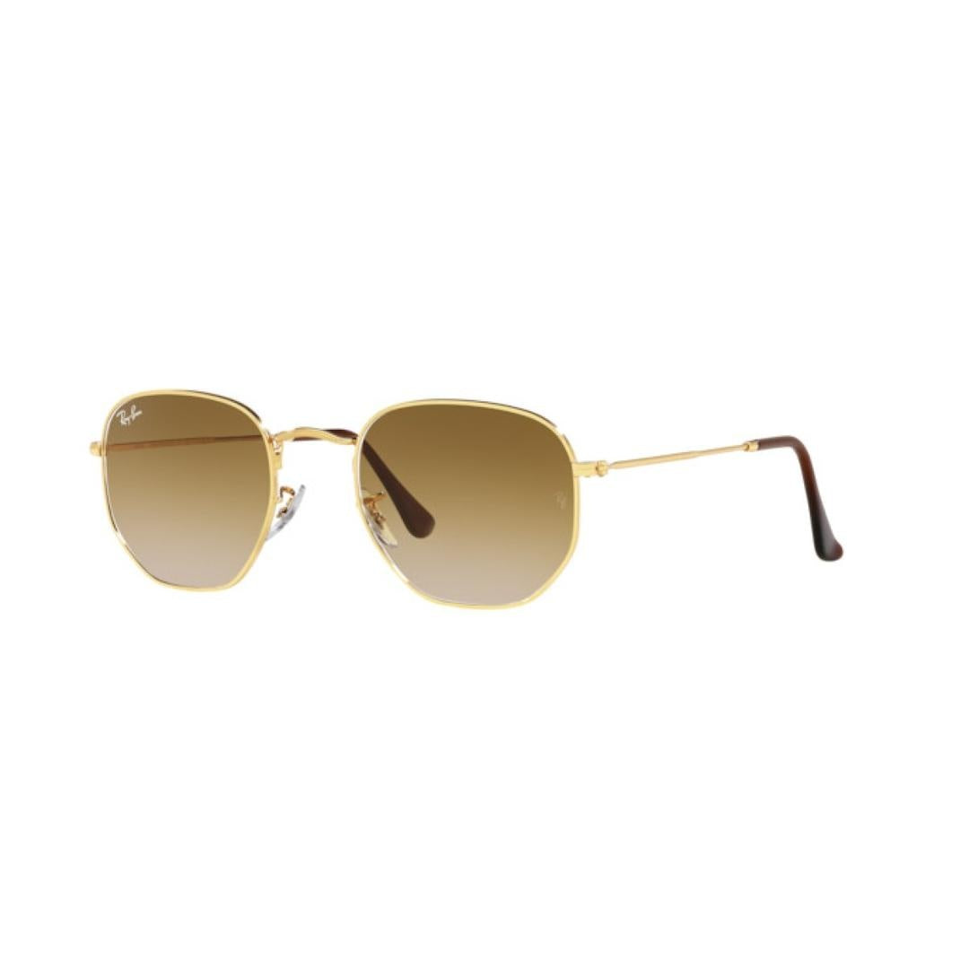 Ray-Ban Hexagonal RB 3548 001/51 L, ROUND Sunglasses, UNISEX, Available with Prescription