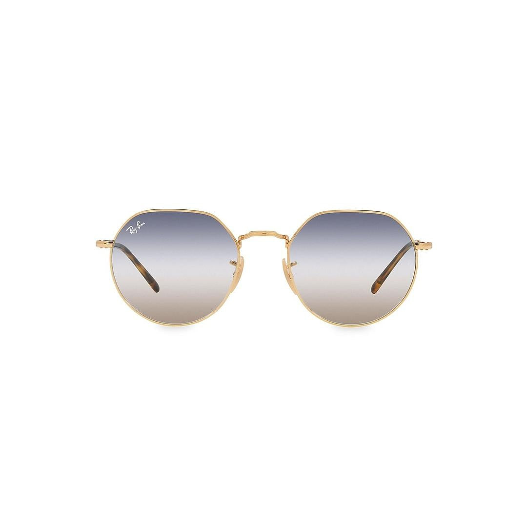 نظارة شمسية Ray-Ban Jack RB 3565 001/GD، دائرية، للجنسين، متوفرة بوصفة طبية