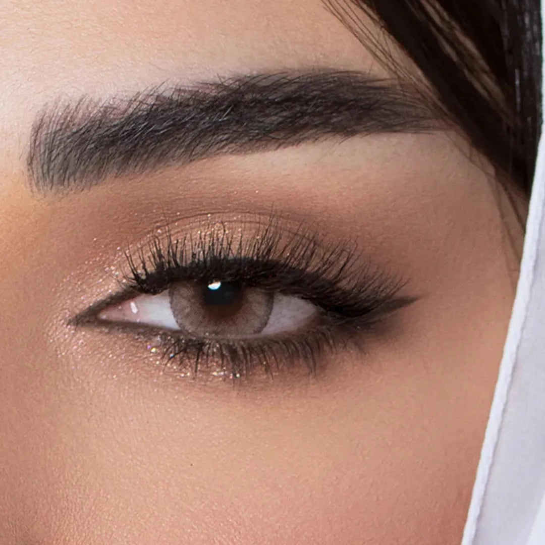Amara Monthly Colored Contact Lenses - Hazel Sandy