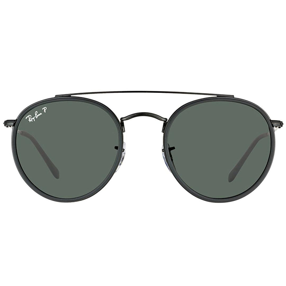 Ray-Ban 3647N Sunglasses 002/58 - Black - Polar Green Unisex Oval