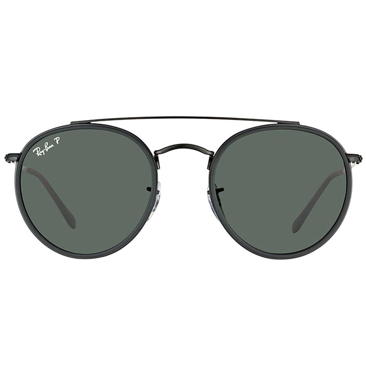 Ray-Ban 3647N Sunglasses 002/58 - Black - Polar Green Unisex Oval