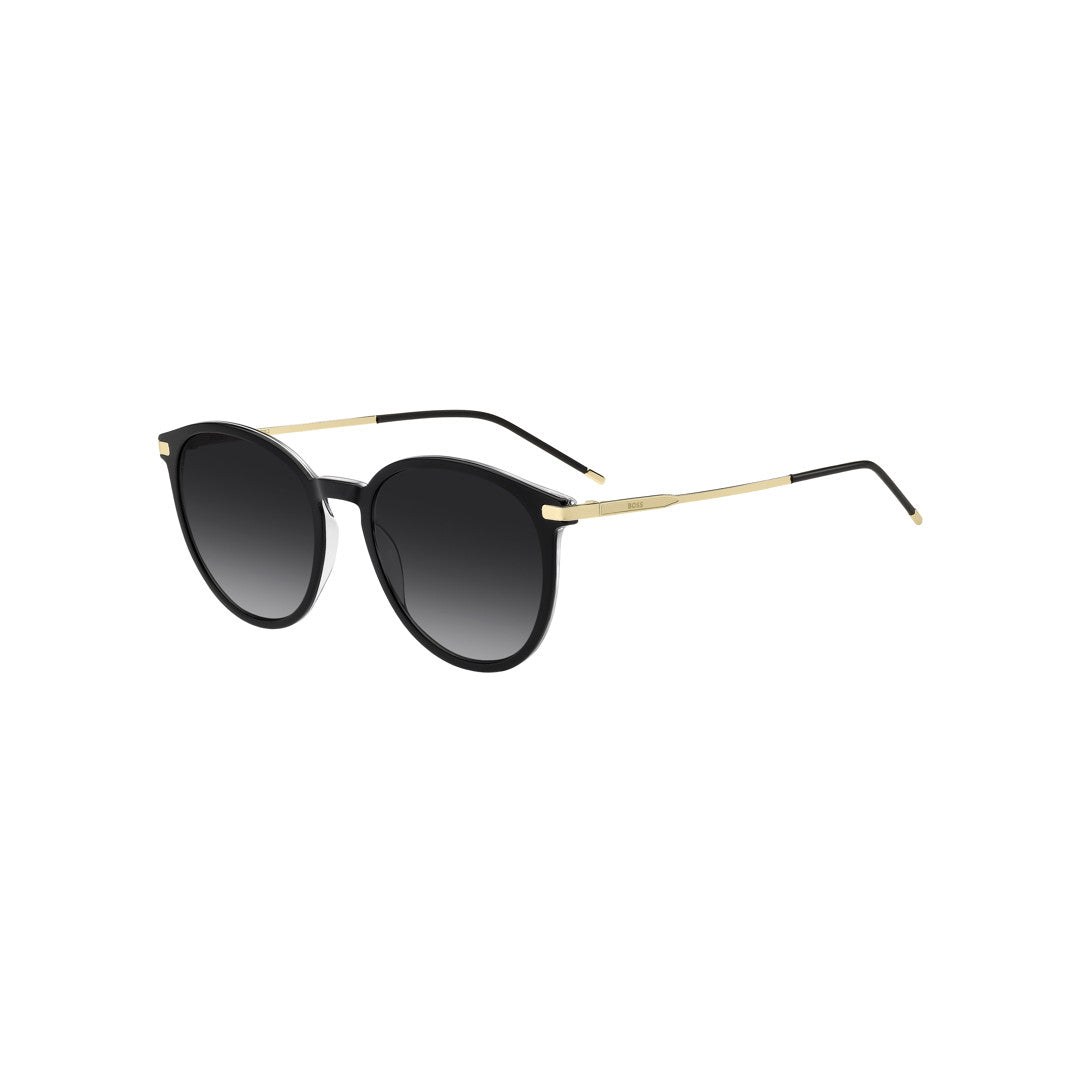 HUGO BOSS SUNGLASSES FRAMES 1948/S PANTHOS METAL BLACK CRYSTAL For WOMAN 53-19-140
