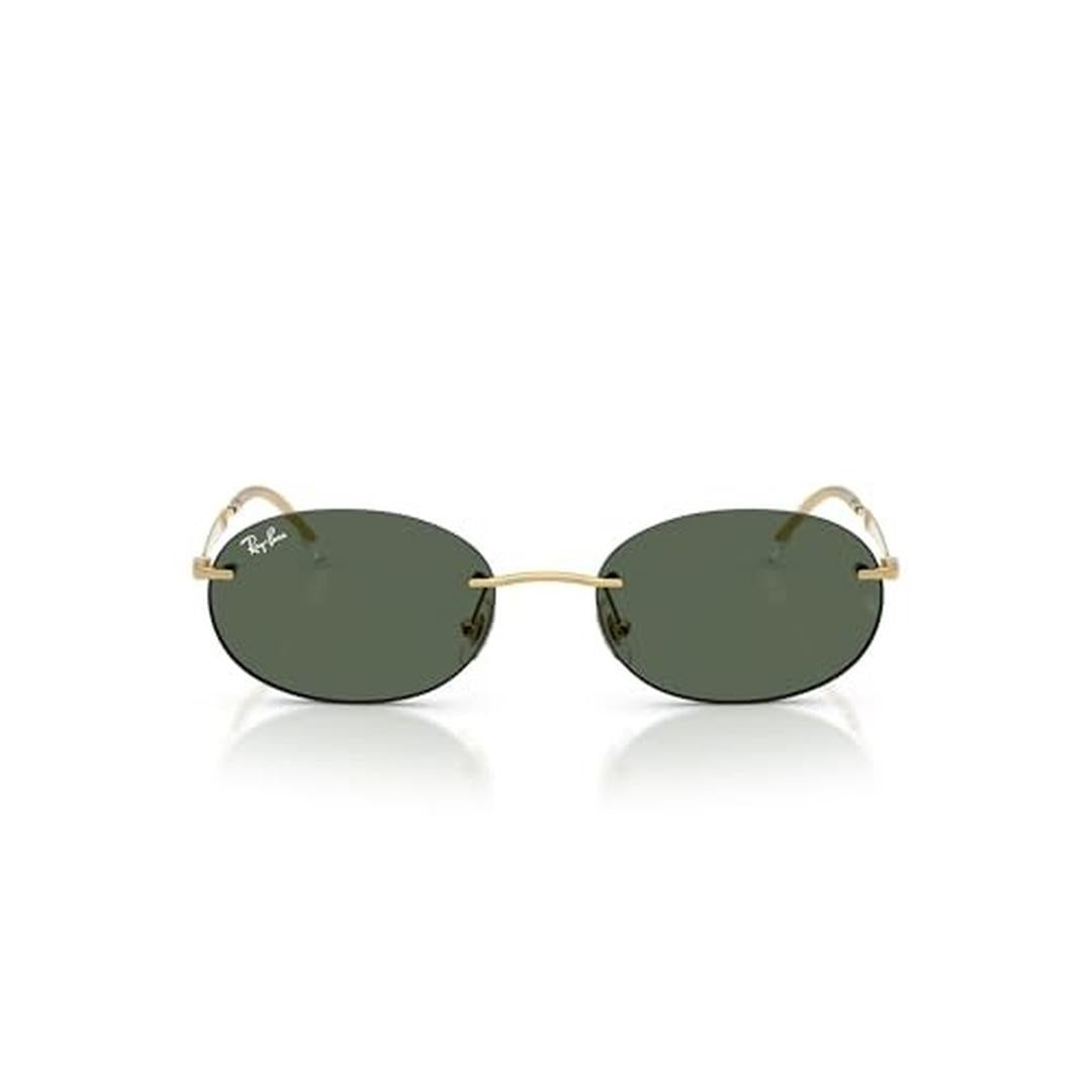Ray-Ban Rb3767 Oval Sunglasses, Gold/Dark Green, 54 Mm