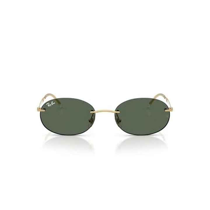 Ray-Ban Rb3767 Oval Sunglasses, Gold/Dark Green, 54 Mm