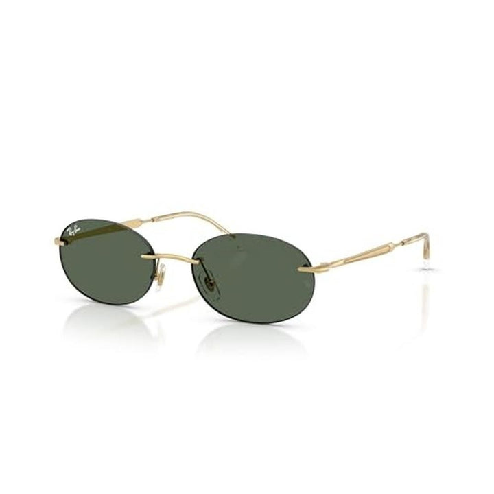Ray-Ban Rb3767 Oval Sunglasses, Gold/Dark Green, 54 Mm