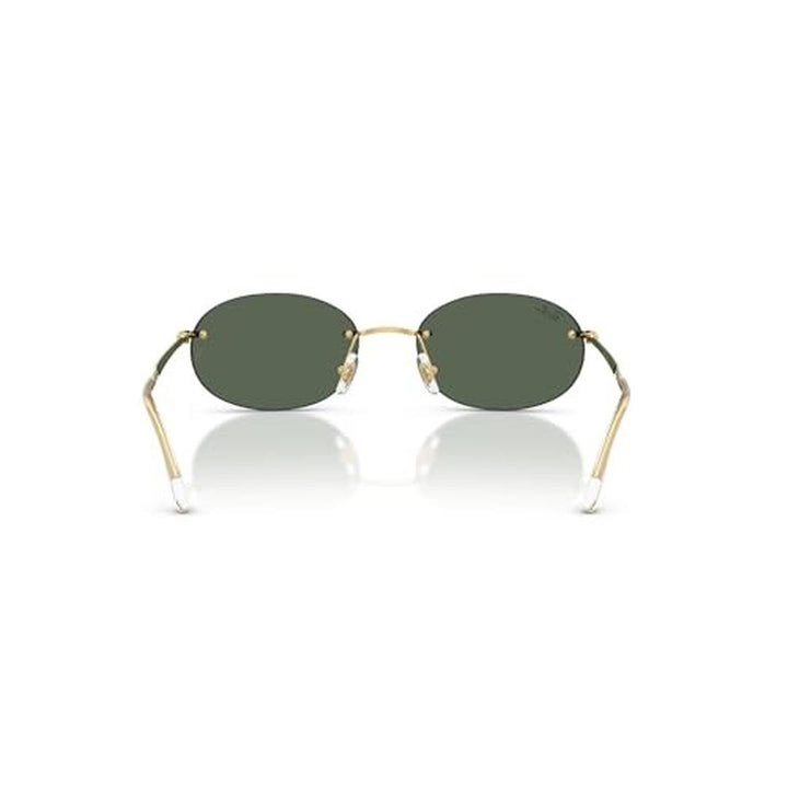 Ray-Ban Rb3767 Oval Sunglasses, Gold/Dark Green, 54 Mm