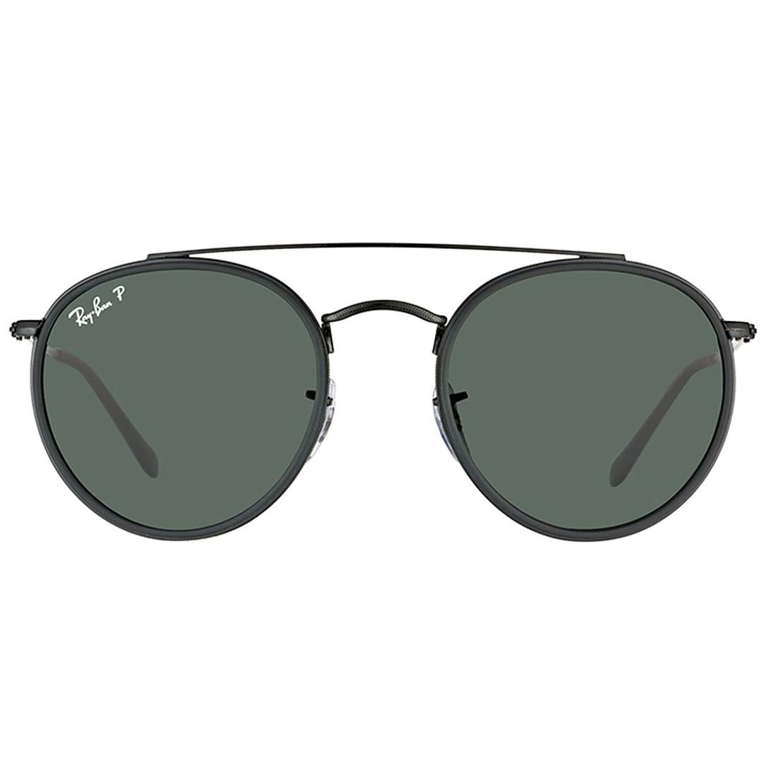 Ray-Ban 3647N Sunglasses 002/58 - Black - Polar Green Unisex Oval