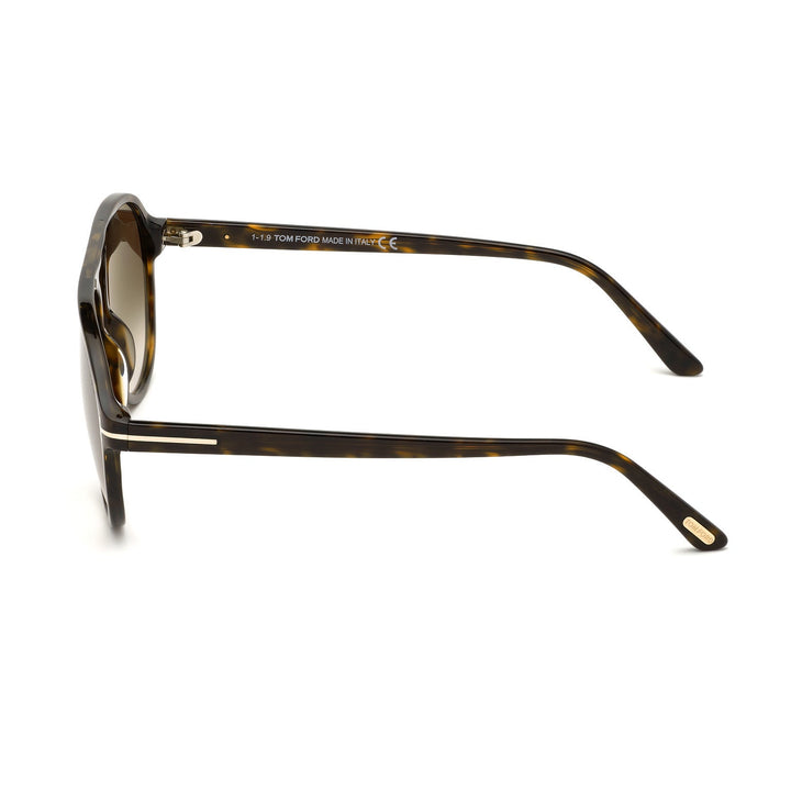 Tom Ford Tony FT0756 52K 57 Sunglasses - Dark Havana Pilot Frame, Roviex Gradient Lenses