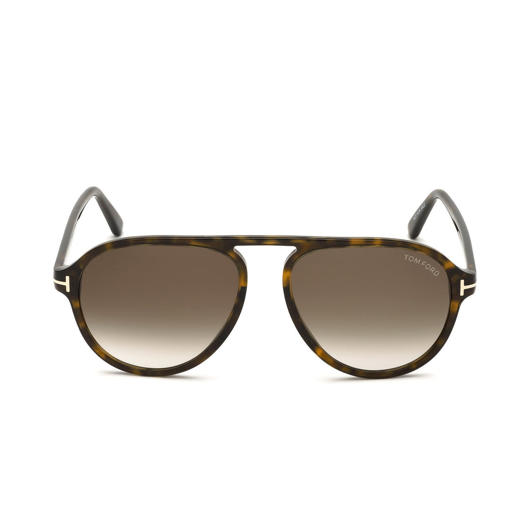 Tom Ford Tony FT0756 52K 57 Sunglasses - Dark Havana Pilot Frame, Roviex Gradient Lenses