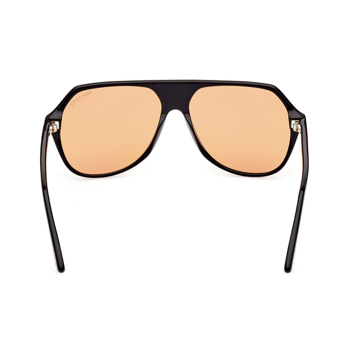 Tom Ford Hayes FT0934 - 01E 59 Sunglasses - Black Aviator Frame, Brown Lenses