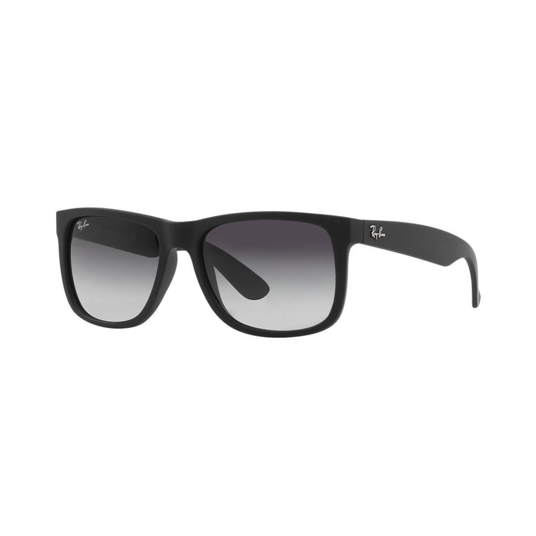 Ray-Ban Rectangle Rubber Black Grey Gradient Sunglasses