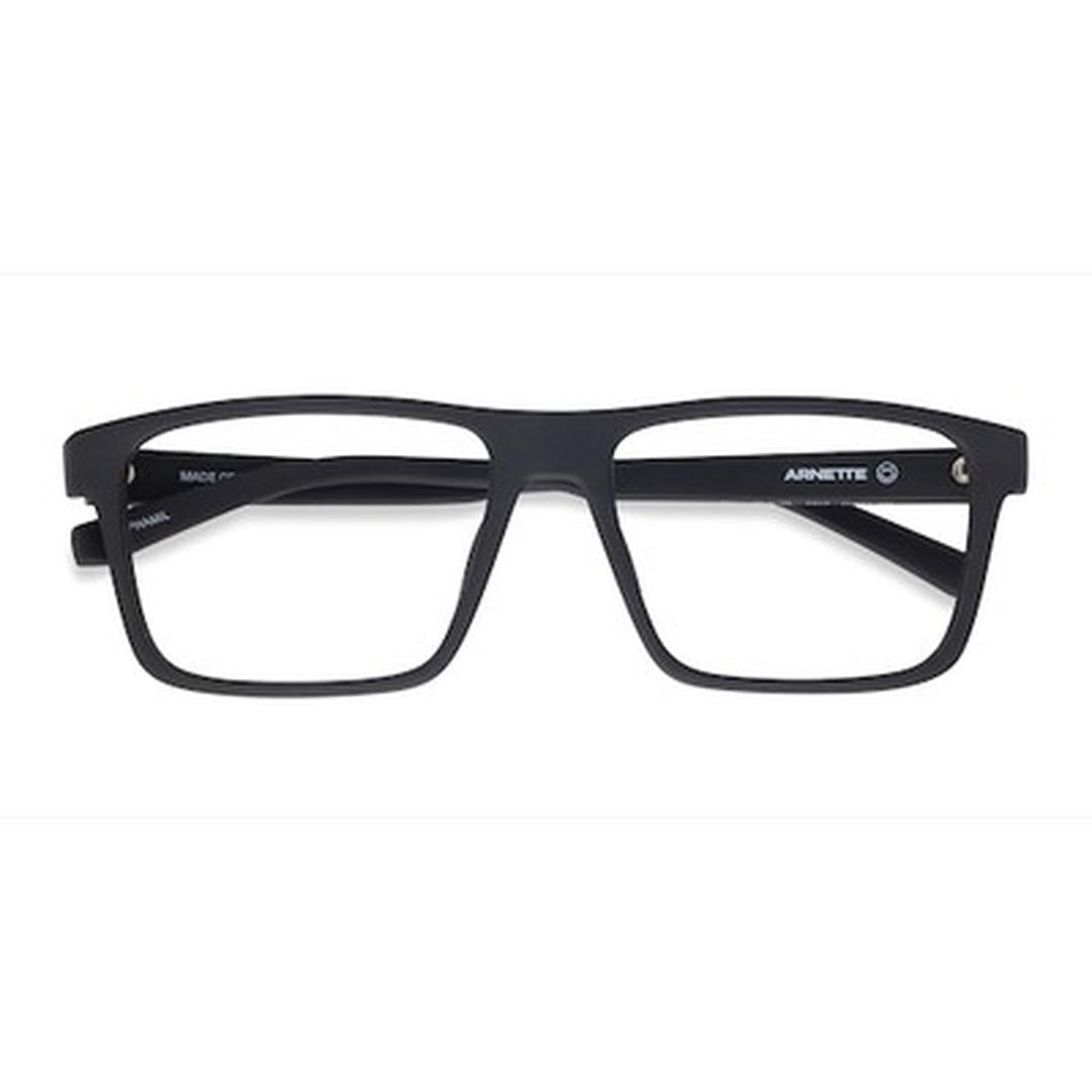 نظارة طبية بلاستيكية مربعة للرجال لون أسود غير لامع - Eyebuydirect S ARNETTE Phamil