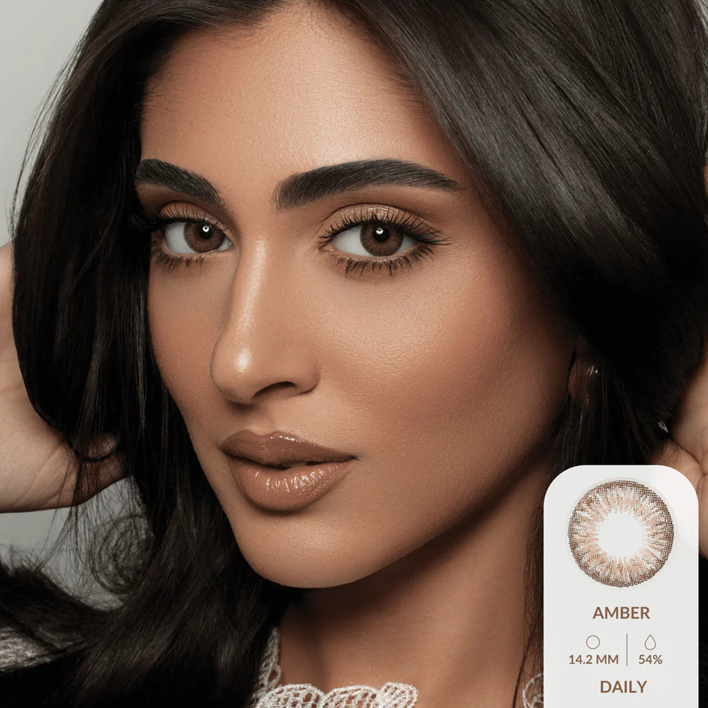 Amara Daily Colored Contact Lenses - Amber