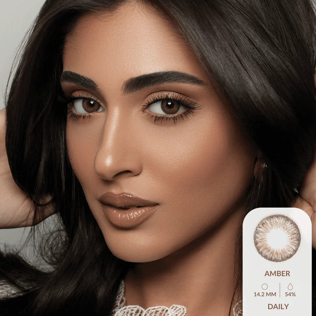 Amara Daily Colored Contact Lenses - Amber