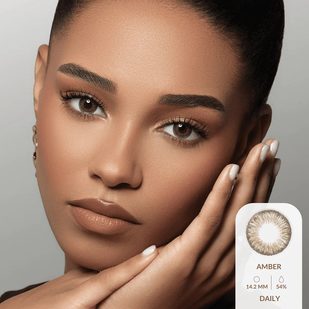 Amara Daily Colored Contact Lenses - Amber