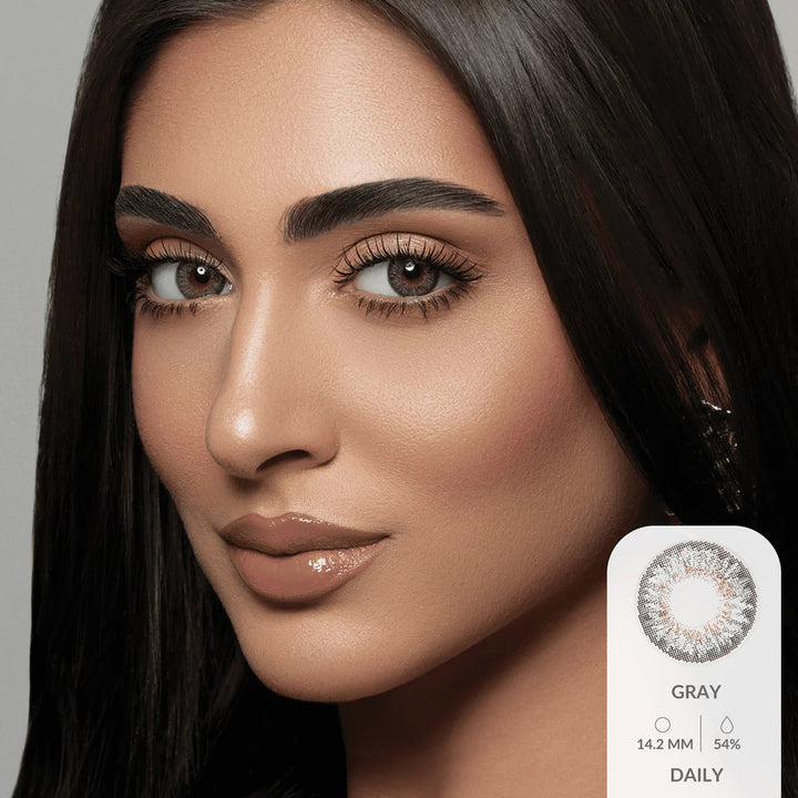 Amara Daily Colored Contact Lenses - Gray