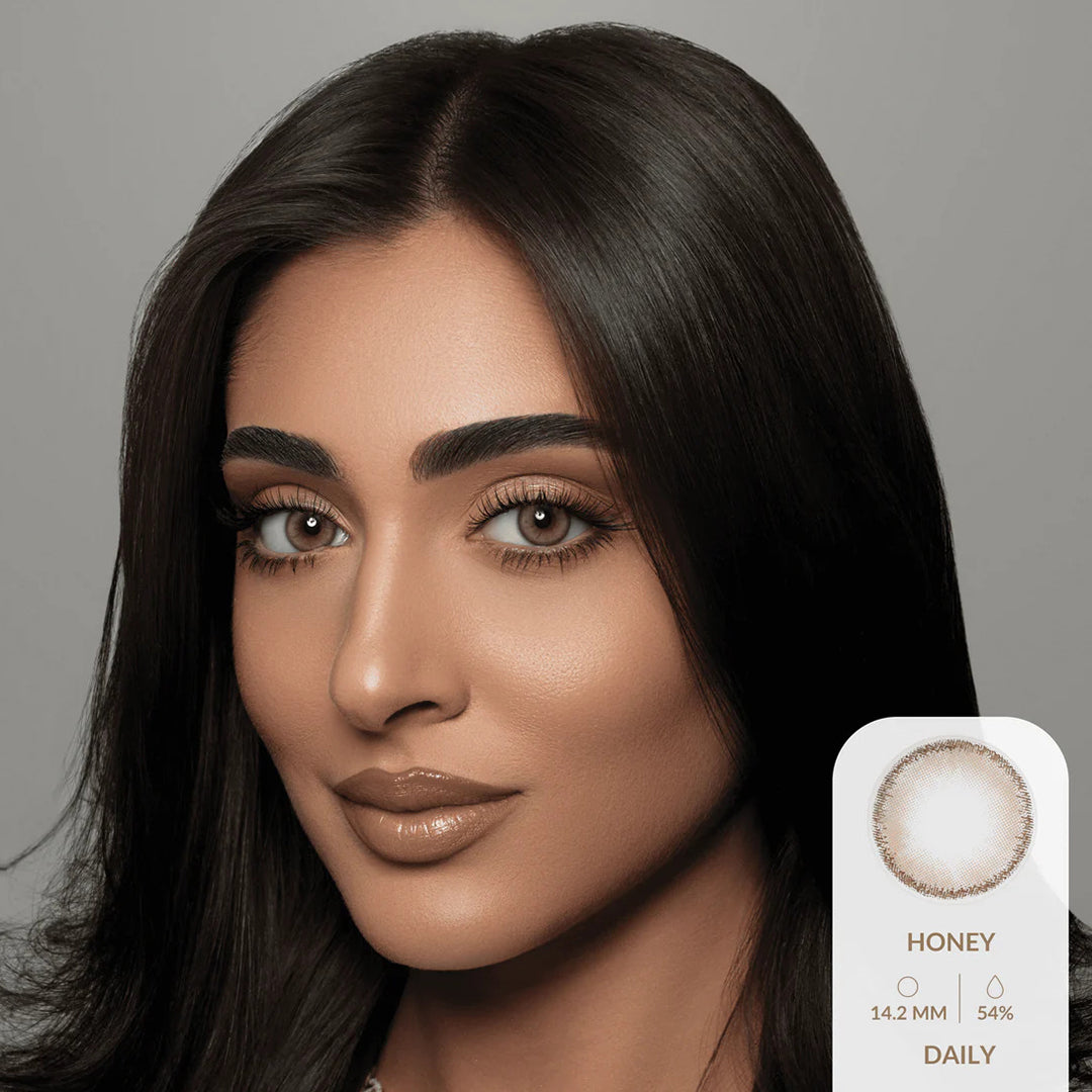 Amara Daily Colored Contact Lenses - Honey