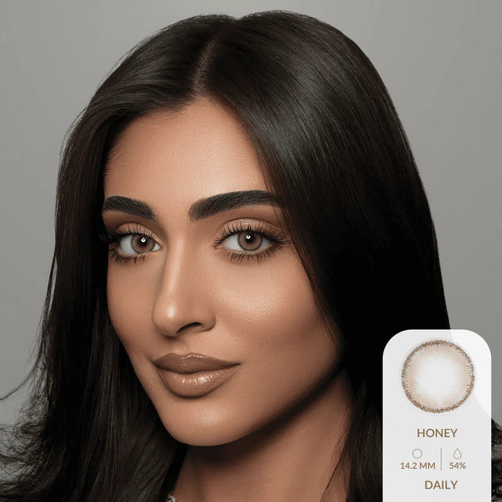 Amara Daily Colored Contact Lenses - Honey