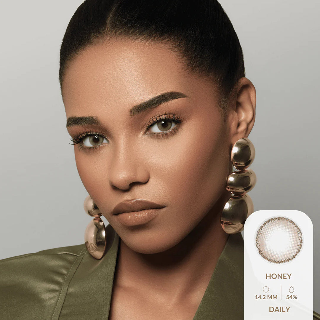 Amara Daily Colored Contact Lenses - Honey
