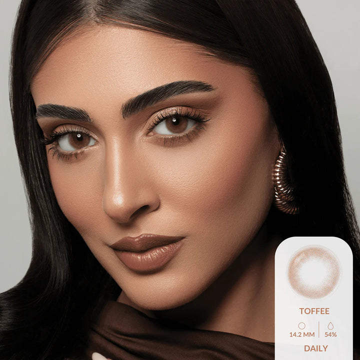 Amara Daily Colored Contact Lenses - Toffee