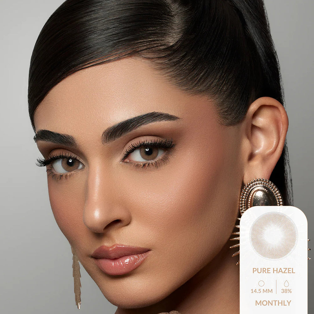 Amara Monthly Colored Contact Lenses - Pure Hazel
