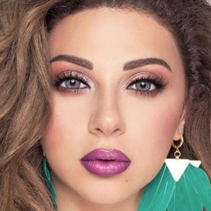 Amara Monthly Colored Contact Lenses - Warm Gray