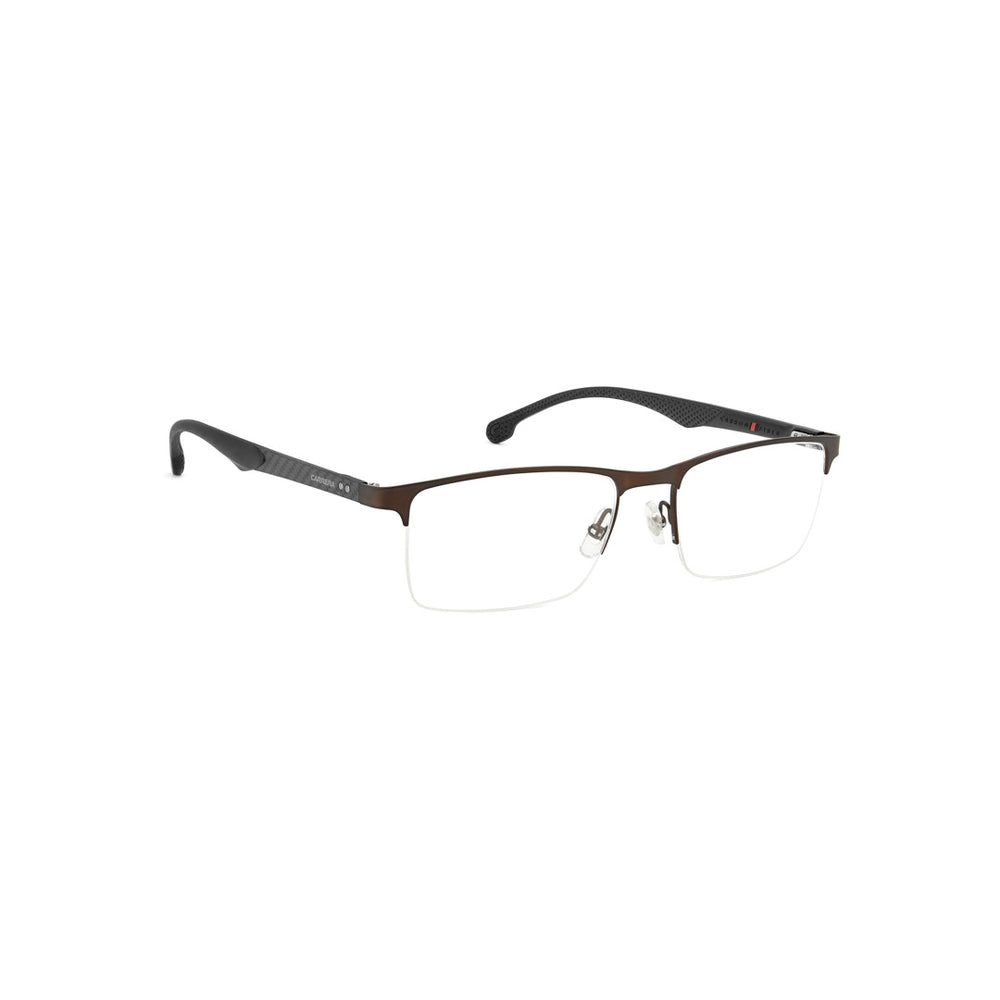 Carrera 8846 103067r815419 Metal Optical Frames For Men Rimless Rectangular Matte Ruthenium  Non-Polarized 54-19-145
