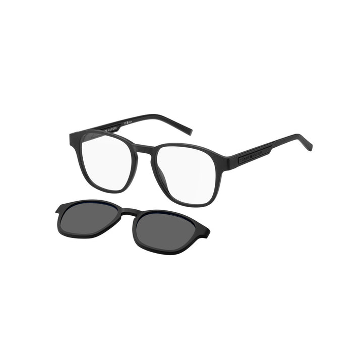 TOMMY HILFIGER CLIP-ON TH2085/CS RECTANGULAR ECO POLYAMIDE MATTE BLACK For MAN 50-19-145