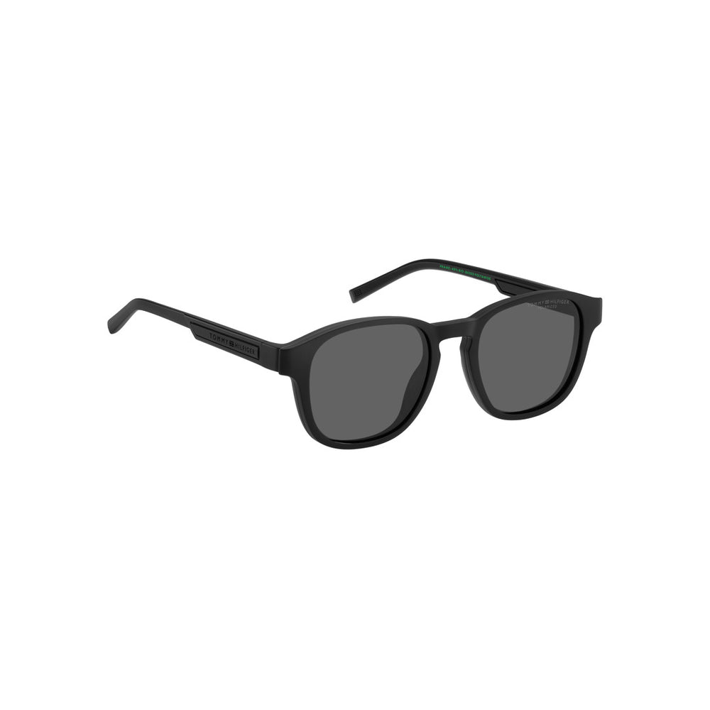 TOMMY HILFIGER CLIP-ON TH2085/CS RECTANGULAR ECO POLYAMIDE MATTE BLACK For MAN 50-19-145