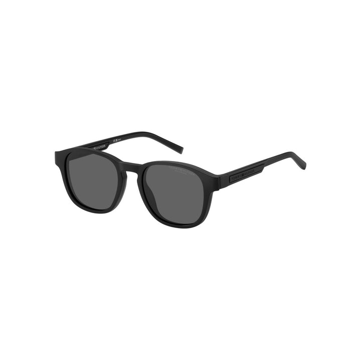 TOMMY HILFIGER CLIP-ON TH2085/CS RECTANGULAR ECO POLYAMIDE MATTE BLACK For MAN 50-19-145