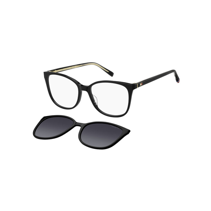 TOMMY HILFIGER CLIP-ON TH2294/C CAT EYE ECO ACETATE BLACK For WOMAN 52-16-140