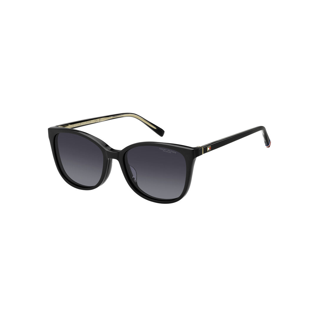TOMMY HILFIGER CLIP-ON TH2294/C CAT EYE ECO ACETATE BLACK For WOMAN 52-16-140