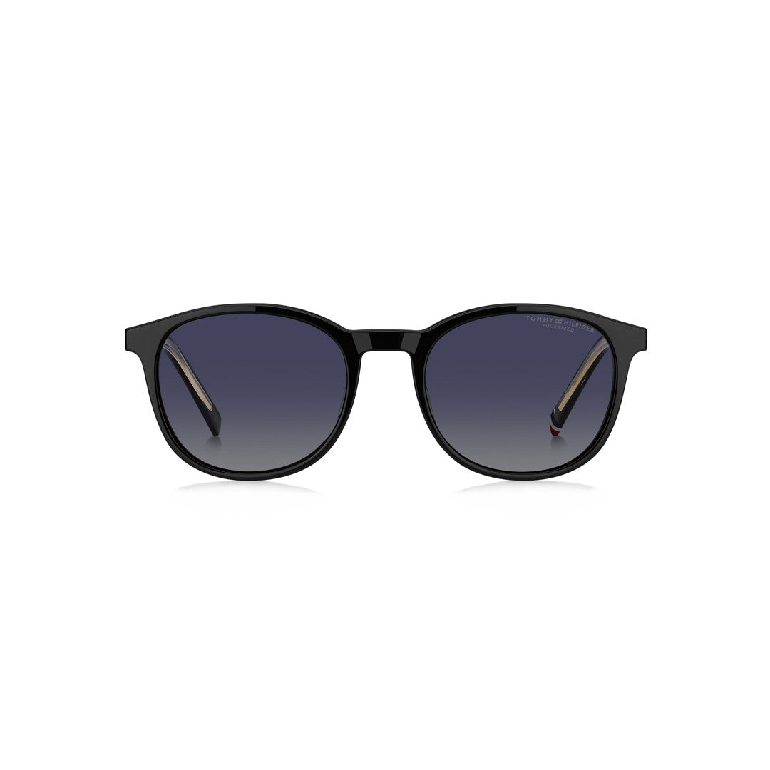 TOMMY HILFIGER CLIP-ON TH2268/C SQUARE GEOMETRICAL ECO ACETATE BLACK For MAN 51-19-150